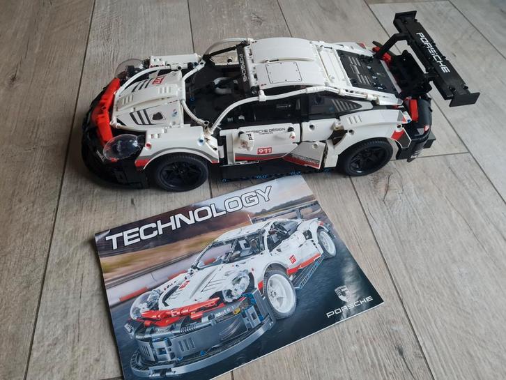 Technisch lego Porsche auto, Kinderen en Baby's, Speelgoed | Duplo en Lego, Zo goed als nieuw, Lego, Complete set, Ophalen of Verzenden