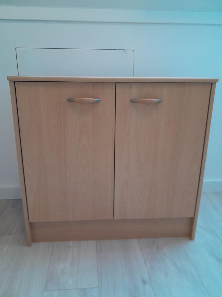 Beuken kleurig kastje met legplank  75 x 35 x 71 cm., Huis en Inrichting, Kasten | Wandmeubels, Ophalen, Minder dan 150 cm, Minder dan 100 cm