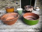 Set jaren 70 bloempotten, Ophalen, Gebruikt, Rond, Binnen