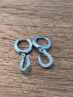Zilveren Oorbellen met Hoefijzer, Hangers, Ophalen of Verzenden, Zo goed als nieuw, Zilver