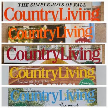 Set/5 Country Living magazine - VS import beschikbaar voor biedingen