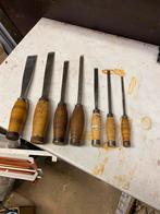 7 stuks antieke hakbeitels van J. Nooitgedagt ., Antiek en Kunst, Antiek | Gereedschap en Instrumenten, Ophalen of Verzenden
