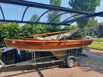 Akkrumer Jol met trailer te koop, Watersport en Boten, Open zeilboten, Ophalen, Gebruikt, Overige typen, Hout