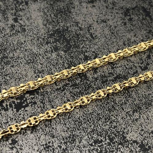 14k gouden magnum ketting massief schakel italy, Sieraden, Tassen en Uiterlijk, Kettingen, Nieuw, Goud, Ophalen of Verzenden