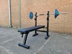 Complete bankdrukset, Sport en Fitness, Fitnessmaterialen, Ophalen of Verzenden, Zo goed als nieuw, Benen, Fitnessbank