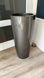 Bloempot, antracietgrijs, 80 cm hoog, Tuin en Terras, Bloempotten, Kunststof, Gebruikt, Rond, Binnen