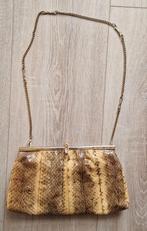 Vintage tas jaren '50 slangenleer handtas (python) leer, Sieraden, Tassen en Uiterlijk, Tassen | Damestassen, Ophalen of Verzenden