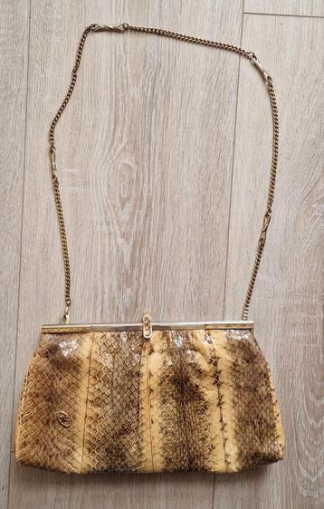 Vintage tas jaren '50 slangenleer handtas (python) leer beschikbaar voor biedingen