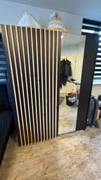 Kledingkast, Huis en Inrichting, Kasten | Kledingkasten, Ophalen, Zwart met bruine plinten, 200 cm of meer, Eikenhout