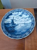 Delfts Blauw Bord met Molens, Antiek en Kunst, Ophalen