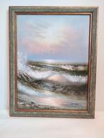 Schilderij H. Gailey - Zeegezicht, Antiek en Kunst, Ophalen of Verzenden