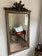 Antieke spiegel met engel kuif, Antiek en Kunst, Antiek | Spiegels, 50 tot 100 cm, 150 tot 200 cm, Rechthoekig, Ophalen