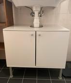 Witte Wastafelkast, Huis en Inrichting, Badkamer | Badkamermeubels, Ophalen, 50 tot 100 cm, Zo goed als nieuw, Minder dan 100 cm