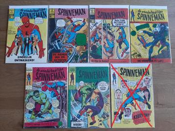 6x De Wonderbaarlijke Spinneman Classics (Spiderman) beschikbaar voor biedingen
