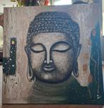 Buddha op doek geschilderd, Ophalen, 75 tot 100 cm, Schilderij, 75 cm of meer