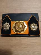 Kraagspiegels en baretembleem: van Heutz, Verzamelen, Ophalen of Verzenden, Landmacht, Nederland, Embleem of Badge