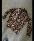 Slangenprint blouse maat s, Ophalen of Verzenden, Zo goed als nieuw, Maat 38/40 (M), Bruin