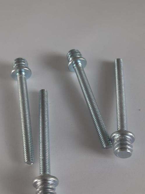 25 stuks ankerbout m4x40mm totale lengte 47 mm regenpijp, Tuin en Terras, Palen, Balken en Planken, Nieuw, Palen, Minder dan 180 cm