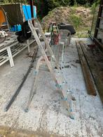 Aluminium trapje 4 tredes Gamma, Doe-het-zelf en Verbouw, Ladders en Trappen, Ophalen, Gebruikt, Trap, Opvouwbaar of Inschuifbaar