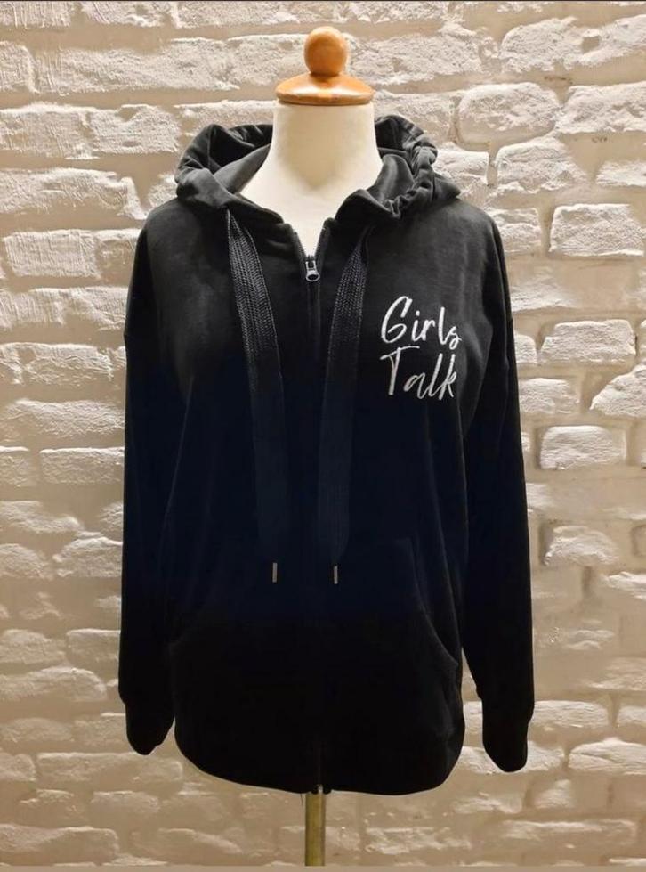 Zachte Hunkemöller huispak jas - Maat 36, Kleding | Dames, Ondergoed en Lingerie, Zwart, Verzenden