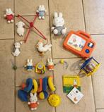 Vintage nijntje babyspeelgoed. Wagenspanner en oranje tv, Kinderen en Baby's, Speelgoed | Babyspeelgoed, Overige typen, Gebruikt