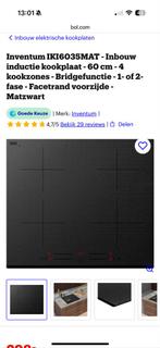 Inductiekookplaat - Zo goed als nieuw!, Witgoed en Apparatuur, Zo goed als nieuw, Inbouw, Inductie, 4 kookzones