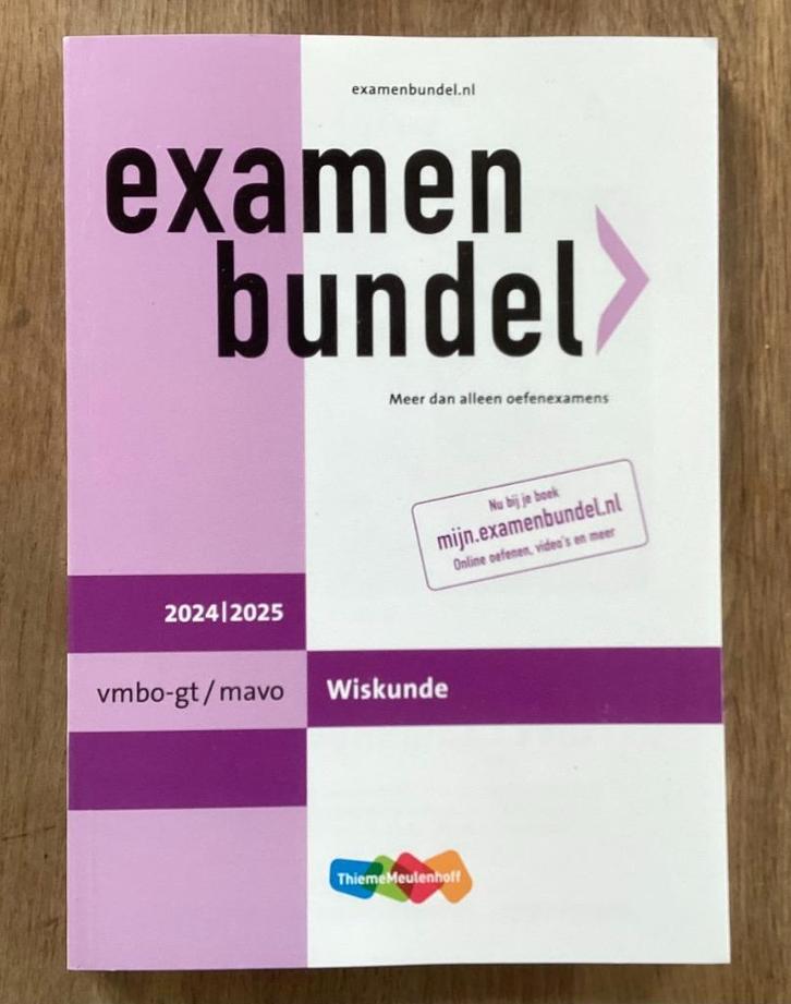 Examenbundel Wiskunde vmbo gt mavo 2024 2025 ongebruikt, Boeken, Schoolboeken, Nieuw, VMBO, Ophalen