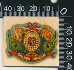 Sticker: Golden Dragon, Ophalen of Verzenden, Zo goed als nieuw, Bedrijf of Vereniging