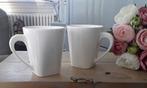 2 witte mokken - True Life - By Sam & Squito - porselein, Huis en Inrichting, Keuken | Servies, Ophalen of Verzenden, Zo goed als nieuw