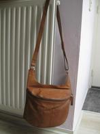 SACCOO bruin leren schoudertas apart zeer goede staat, Ophalen of Verzenden, Zo goed als nieuw, Bruin, Leer