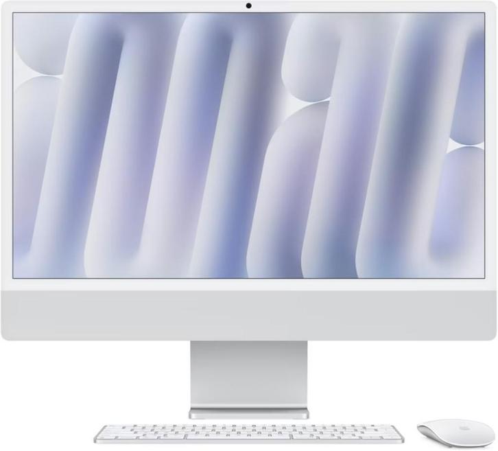 Apple iMac 2024 M4 8-core, 16GB , 256GB ssd, Zilver, ZGAN, Computers en Software, Apple Desktops, Zo goed als nieuw, iMac, SSD
