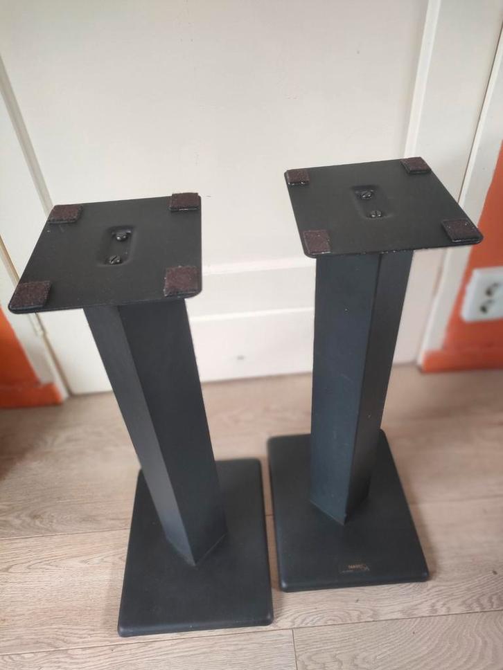 luidsprekerstandaards op spikes, 62 cm, Audio, Tv en Foto, Overige Audio, Tv en Foto, Gebruikt, Ophalen