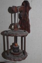 wandlantaarn, Ophalen, Zo goed als nieuw, Hout