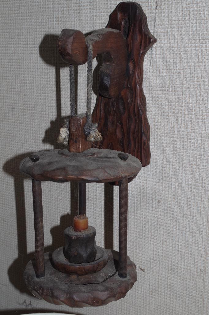 wandlantaarn, Huis en Inrichting, Lampen | Wandlampen, Zo goed als nieuw, Hout, Metaal, Ophalen