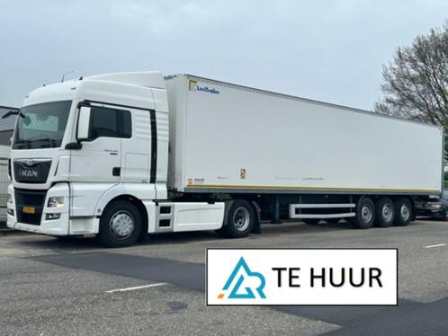 MAN TGX + LECI oplegger te huur /  DIRECT inzetbaar!, Auto's, Vrachtwagens, Particulier, Airbags, Airconditioning, Boordcomputer