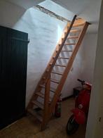 Molenaarstrap, houten trap, zoldertrap, steektrap, Doe-het-zelf en Verbouw, Ladders en Trappen, Ophalen, Gebruikt, Trap, 2 tot 4 meter
