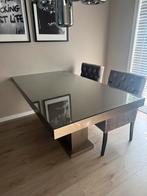 Eettafel brons / eric kuster style, Ophalen, Gebruikt, 200 cm of meer, 50 tot 100 cm