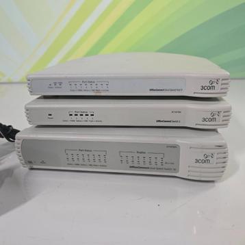 3x netwerk switch 5 3COM (switch dual speed hub 8 - 16 port) beschikbaar voor biedingen