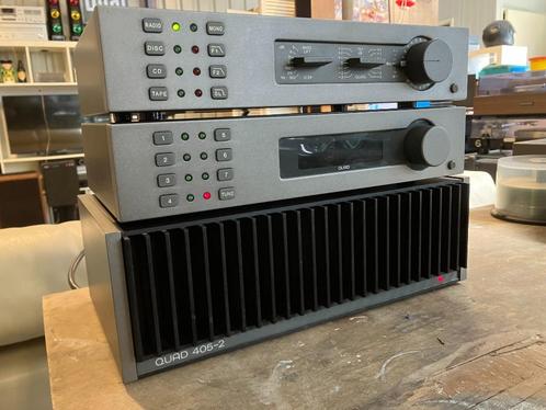 Quad 405-2, 34 en FM4 groot onderhoud en garantie topstaat, Audio, Tv en Foto, Stereo-sets, Zo goed als nieuw, Tuner of Radio