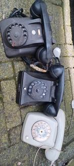 Oude draaischijf telefoons, Gebruikt, Bakeliet, Ophalen