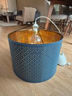 Ikea Nymo lamp blauw en goud, Ophalen, Zo goed als nieuw, Wit, Rond