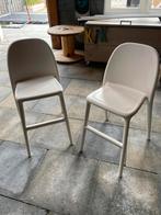 Set van 2 witte kunststof Urban Ikea Stoelen, Huis en Inrichting, Ophalen, Kunststof, Twee, Wit