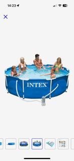 Intex zwembad 305 cm rond met alle benodigdheden, Gebruikt, Minder dan 80 cm, Rond, 300 cm of meer