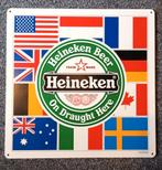 Heineken Beer reclamebord, Ophalen of Verzenden, Zo goed als nieuw, Reclamebord, Plaat of Schild, Heineken