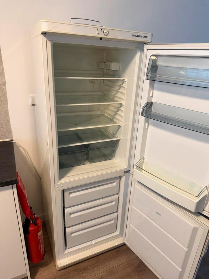 Tweedehands Koelkast AEG Santo Carat - Goed Onderhouden, Witgoed en Apparatuur, Koelkasten en IJskasten, Gebruikt, Met vriesvak