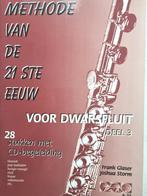 Dwarsfluit Methode 21e Eeuw Deel 3 + CD - Nieuwstaat, Les of Cursus, Dwarsfluit of Piccolo, Ophalen of Verzenden, Zo goed als nieuw