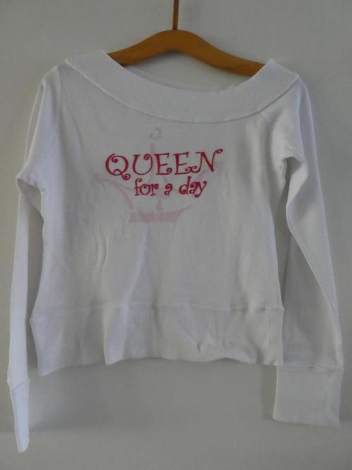 wit damestruitje met lange mouwen en boothals, maat S, Kleding | Dames, T-shirts, Zo goed als nieuw, Maat 36 (S), Wit, Lange mouw