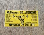 Sticker Motocross St Anthonis 26 juli 1978, 500cc/zijspannen, Ophalen of Verzenden, Zo goed als nieuw