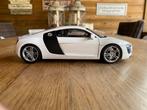 Kyosho Audi R8 V8 (White) Diecast Model, Hobby en Vrije tijd, Modelauto's | 1:18, Ophalen, Zo goed als nieuw, Kyosho