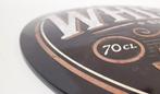Whiskey Original Irish rond relief reclamebord van metaal, Info@deconoord.nl, Deco Noord, Nieuw, Ophalen of Verzenden